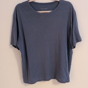 Everlane Classic Short Sleeve Tee in Slate Blue